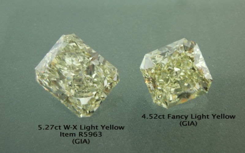 light yellow diamond ring