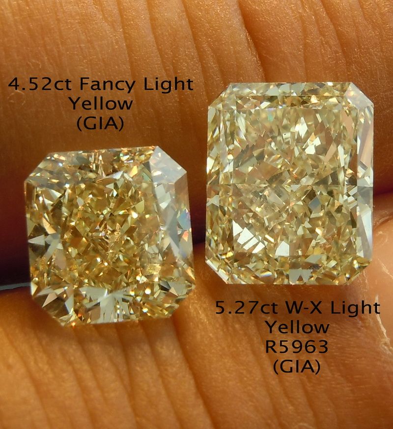 light yellow diamond ring