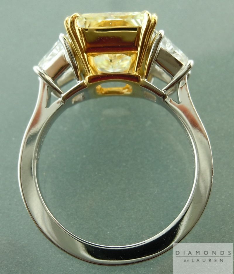 light yellow diamond ring