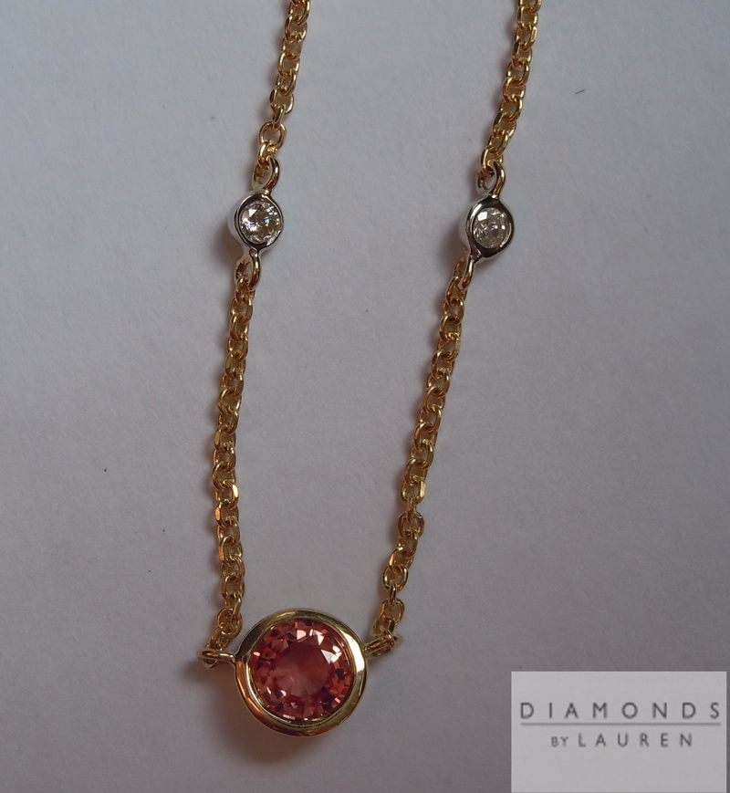 pink sapphire necklace