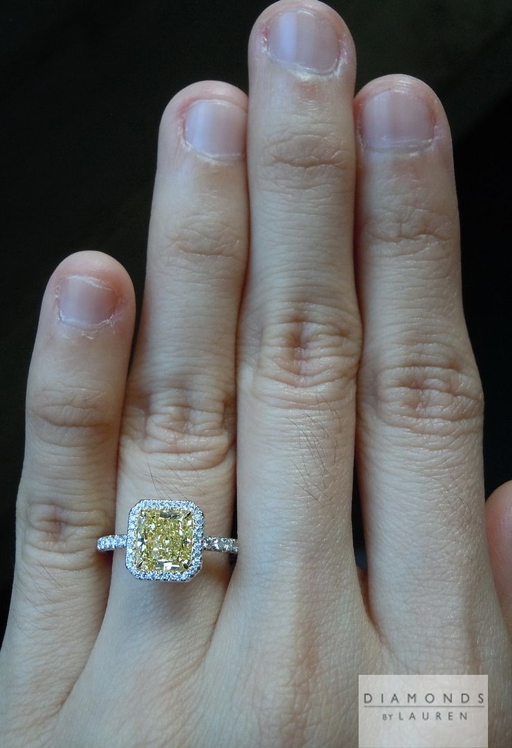 canary yellow diamond ring