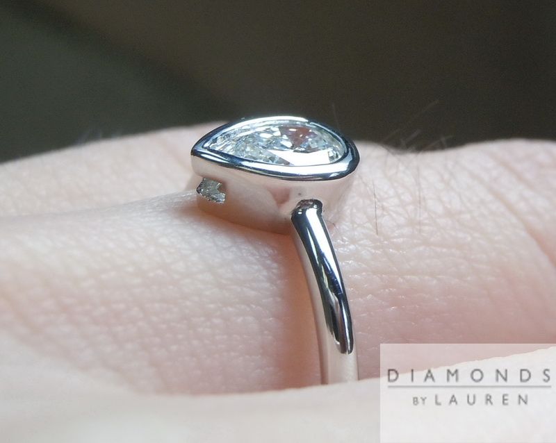 colorless diamond ring