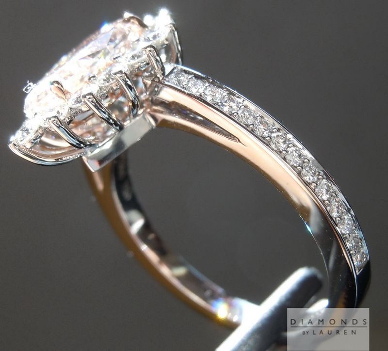 natural pink diamond ring