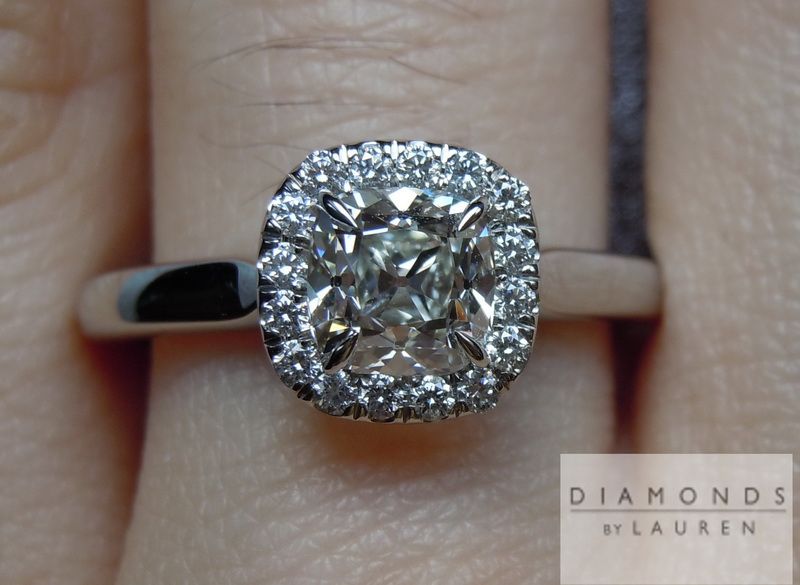 colorless diamond halo