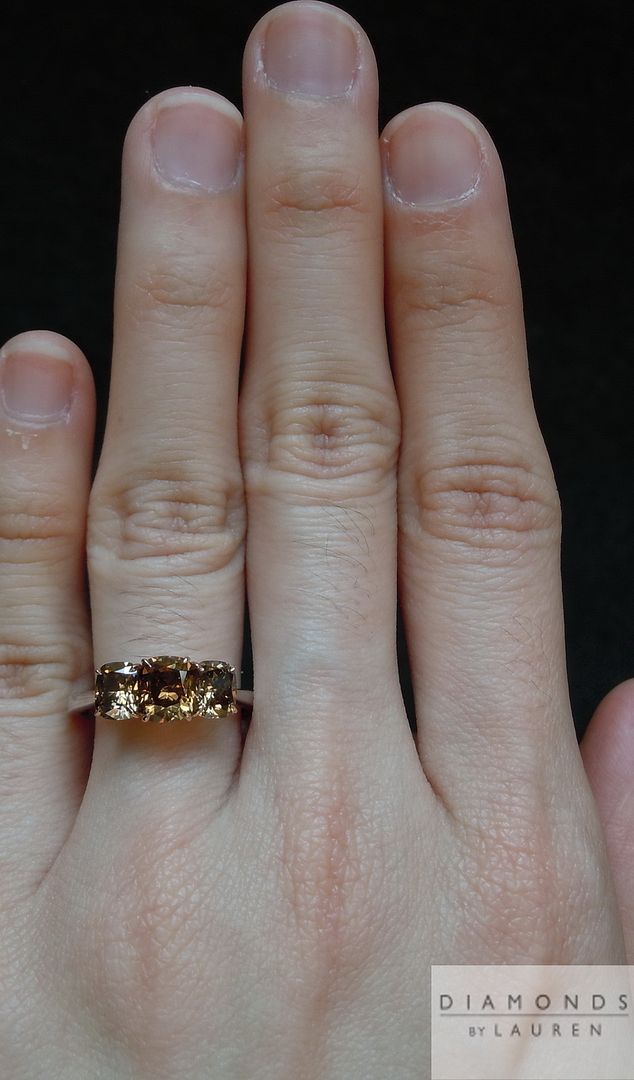 brown diamond ring