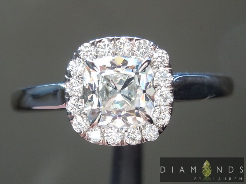 colorless diamond ring