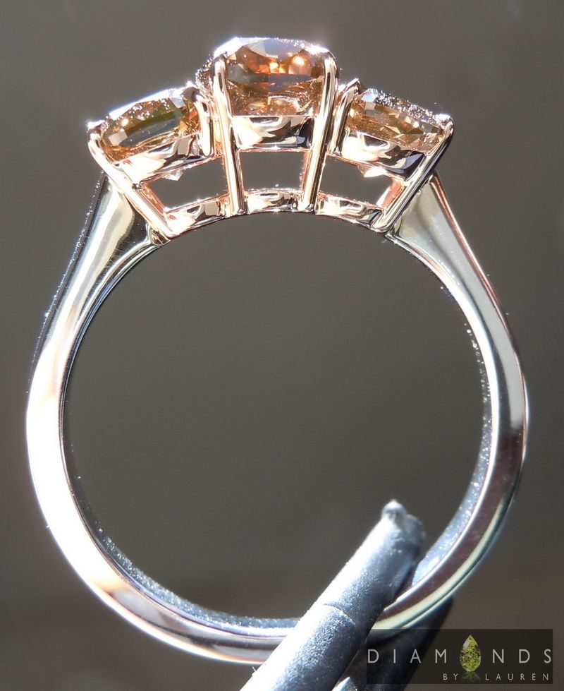 three stone diamond ring