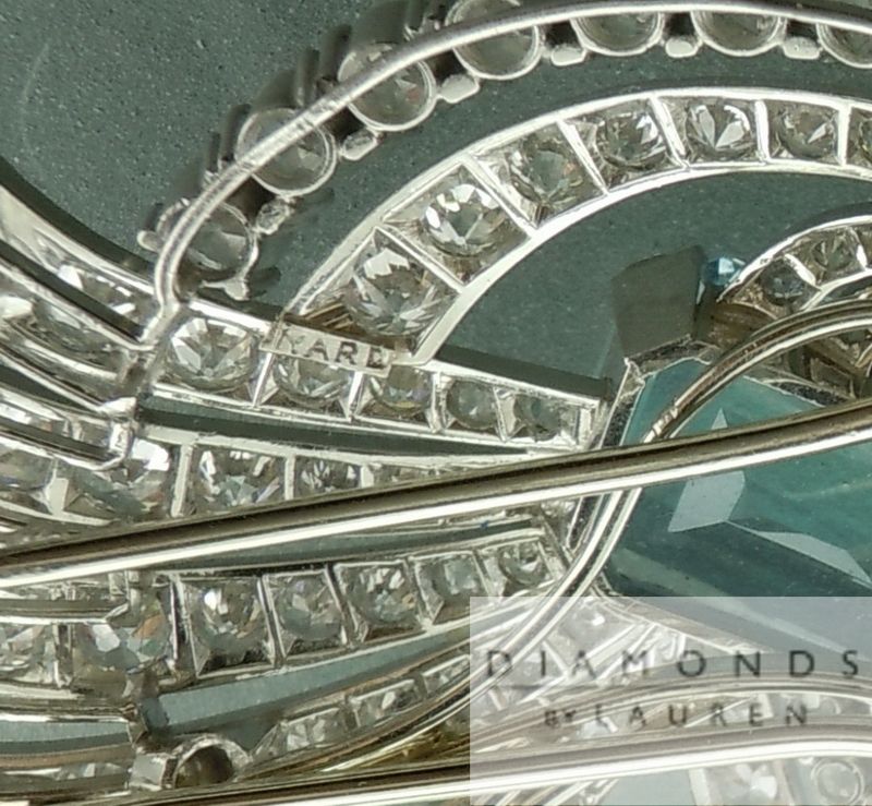 aquamarine brooch