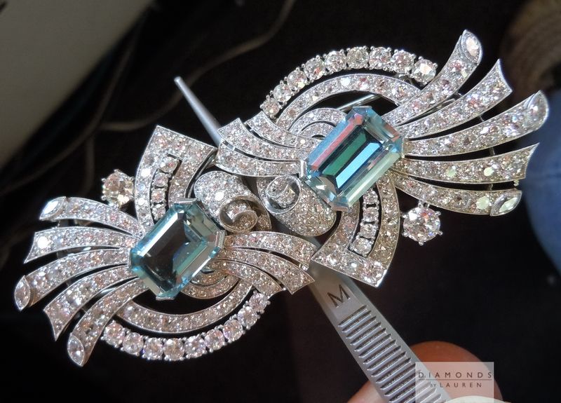 diamond brooch