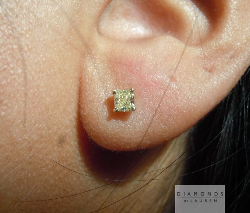canary diamond earrings