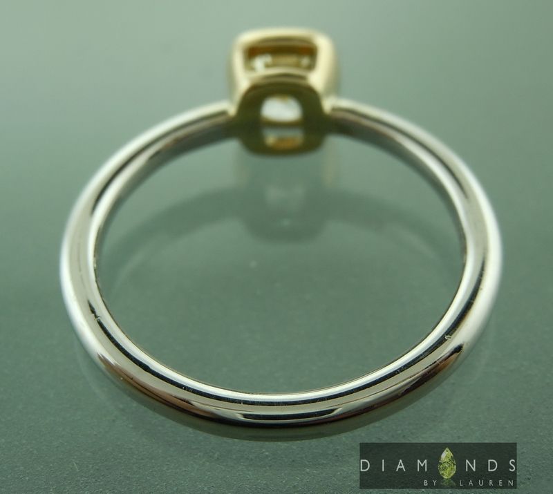 yellow diamond bezel set ring