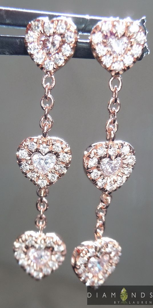 pink diamond earrings