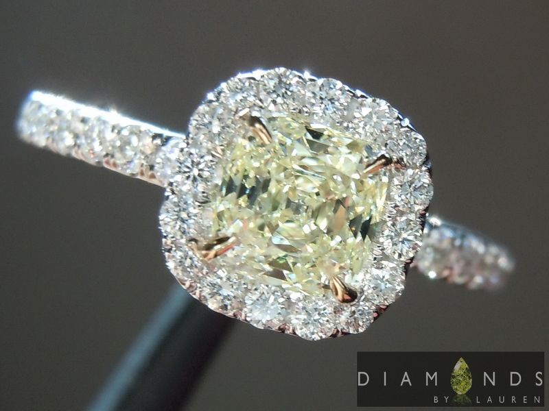 natural yellow diamond ring
