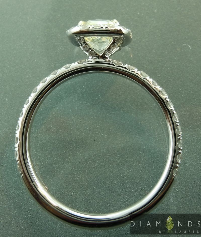 yellow diamond halo ring
