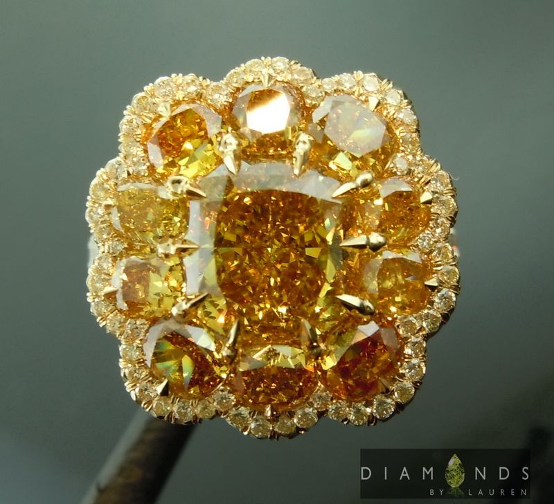 brown diamond ring