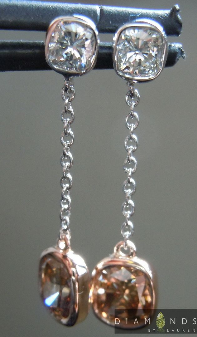 brown diamond earrings