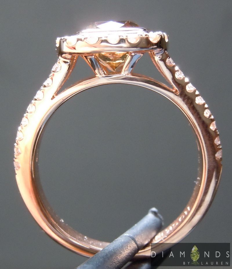 rose gold diamond ring