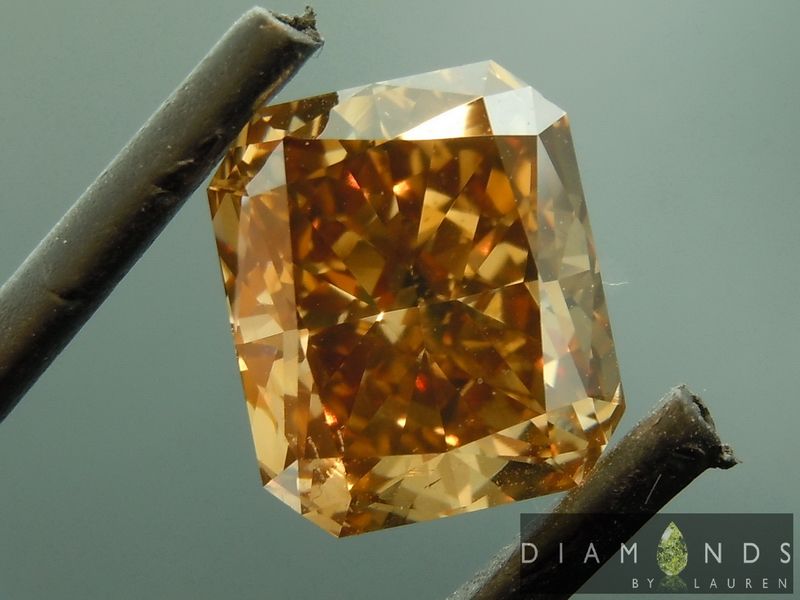 orangy brown diamond