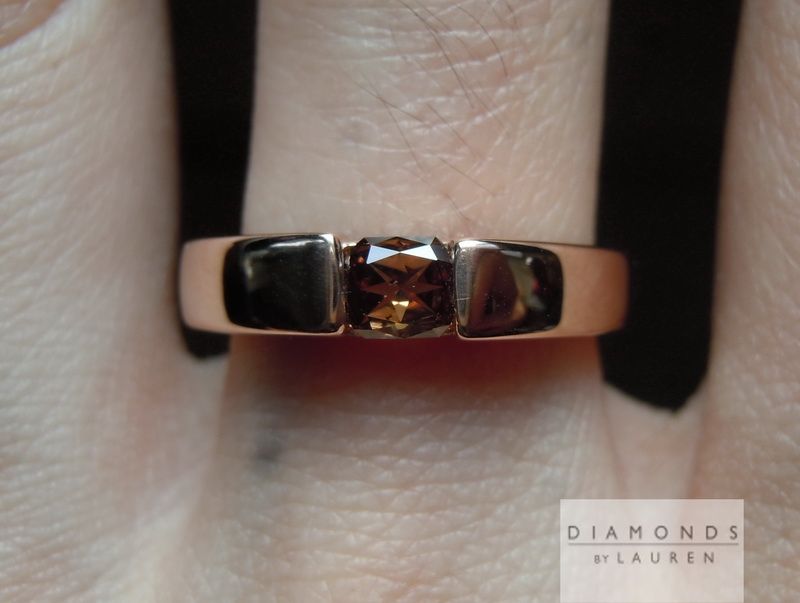 brown diamond ring ring