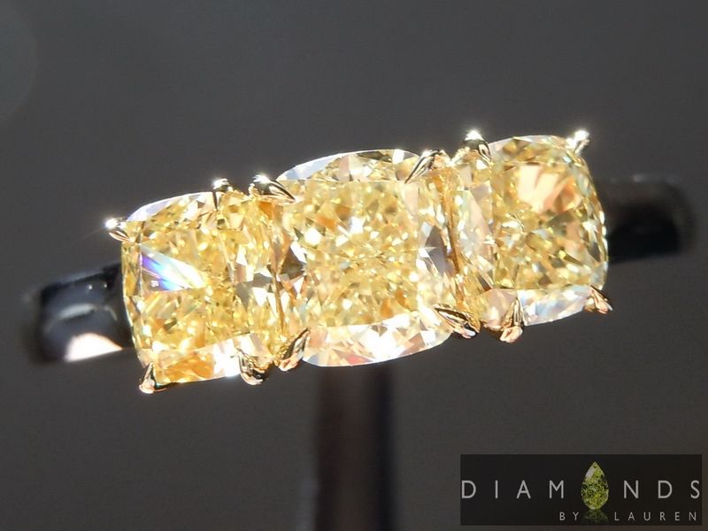 three stone diamond ring