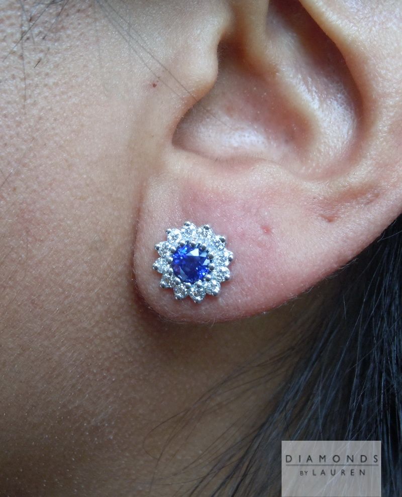 sapphire and diamond earrings