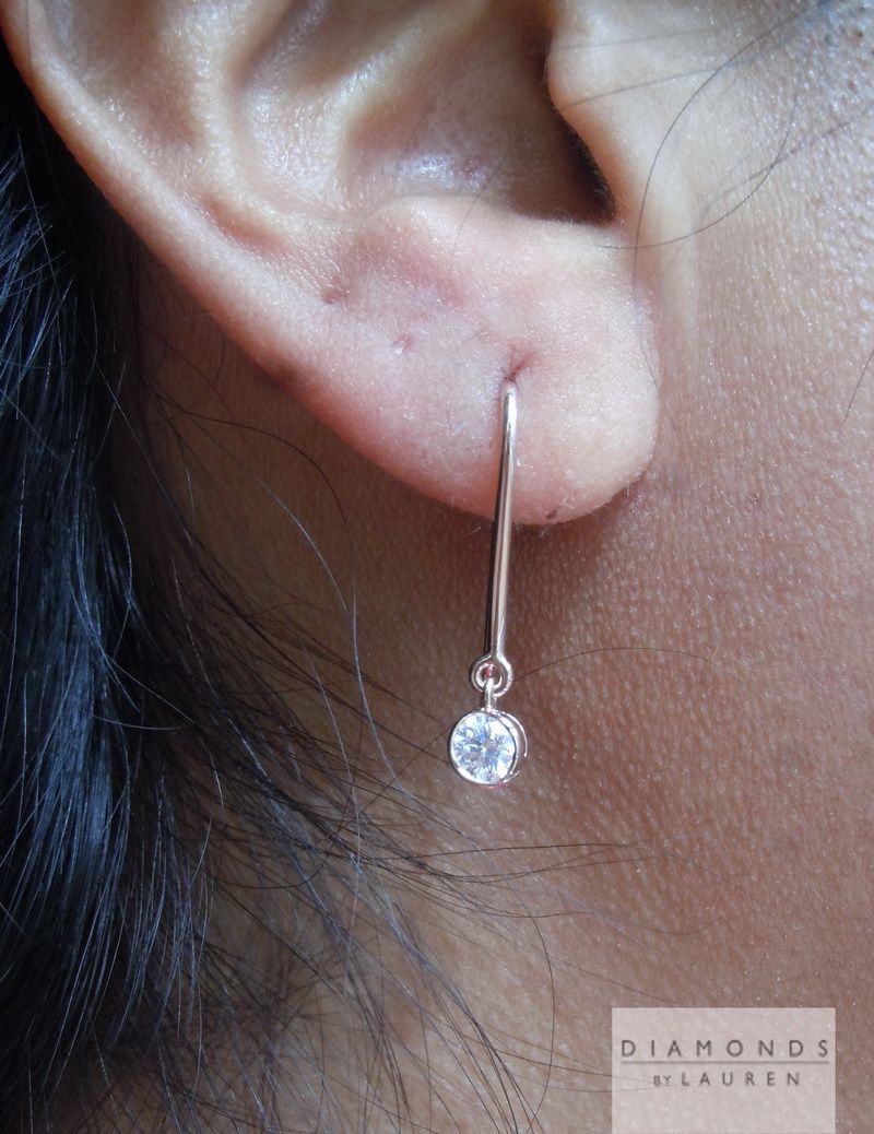 diamond dangle earrings