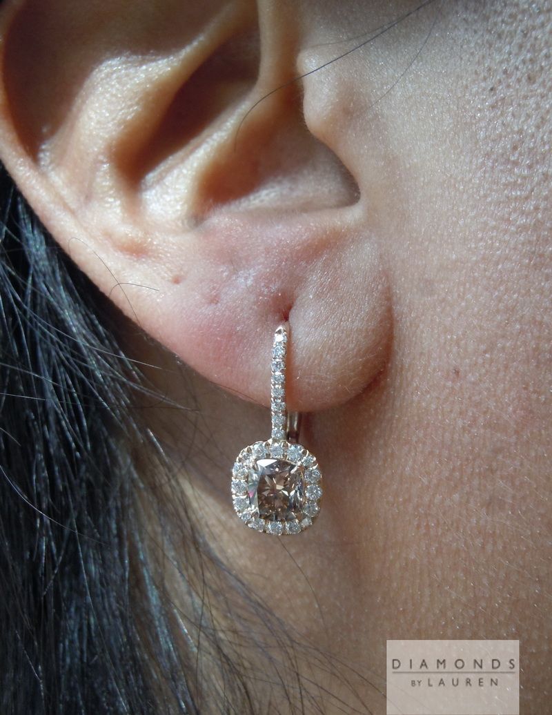 diamond dangle earrings