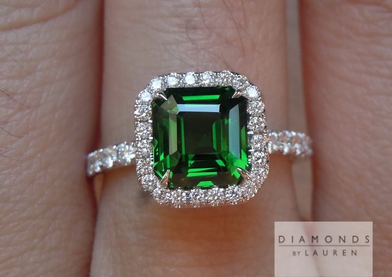 tsavorite garnet ring