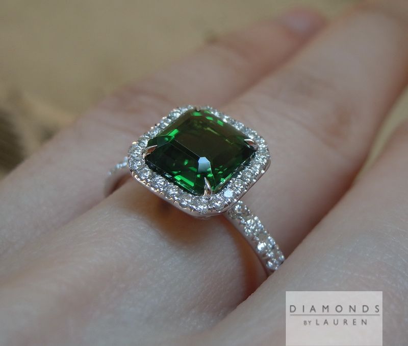 tsavorite garnet ring