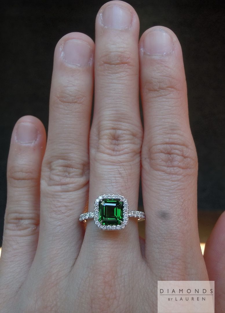 tsavorite garnet ring