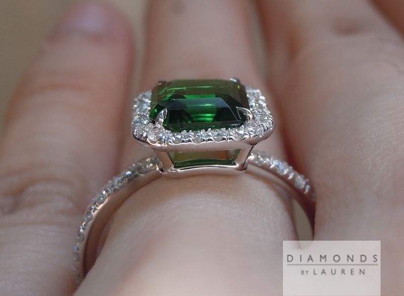 tsavorite garnet ring