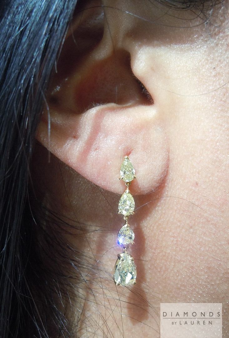 diamond dangle earrings