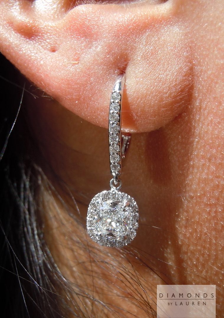 diamond dangle earrings