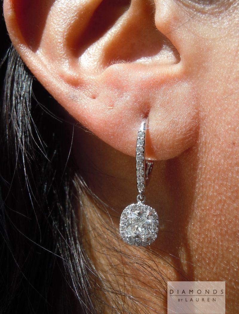 diamond dangle earrings