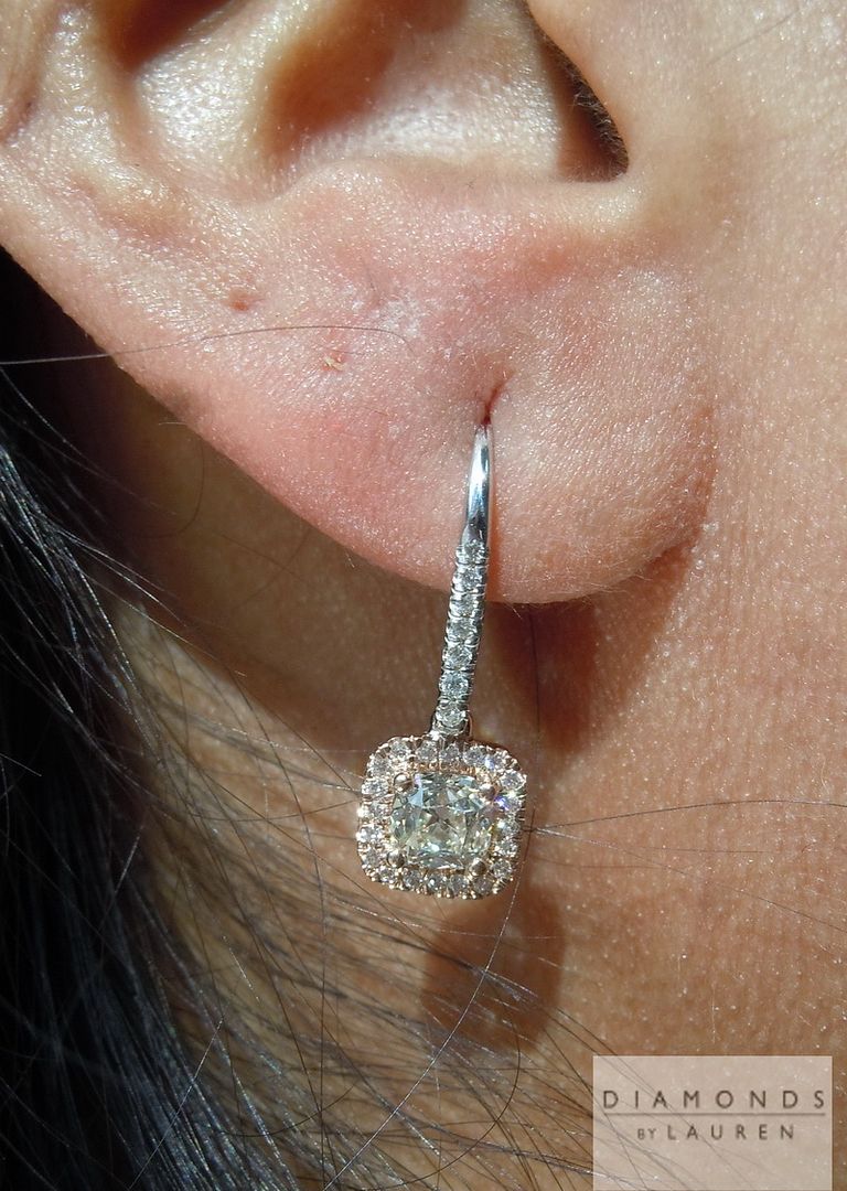 diamond dangle earrings