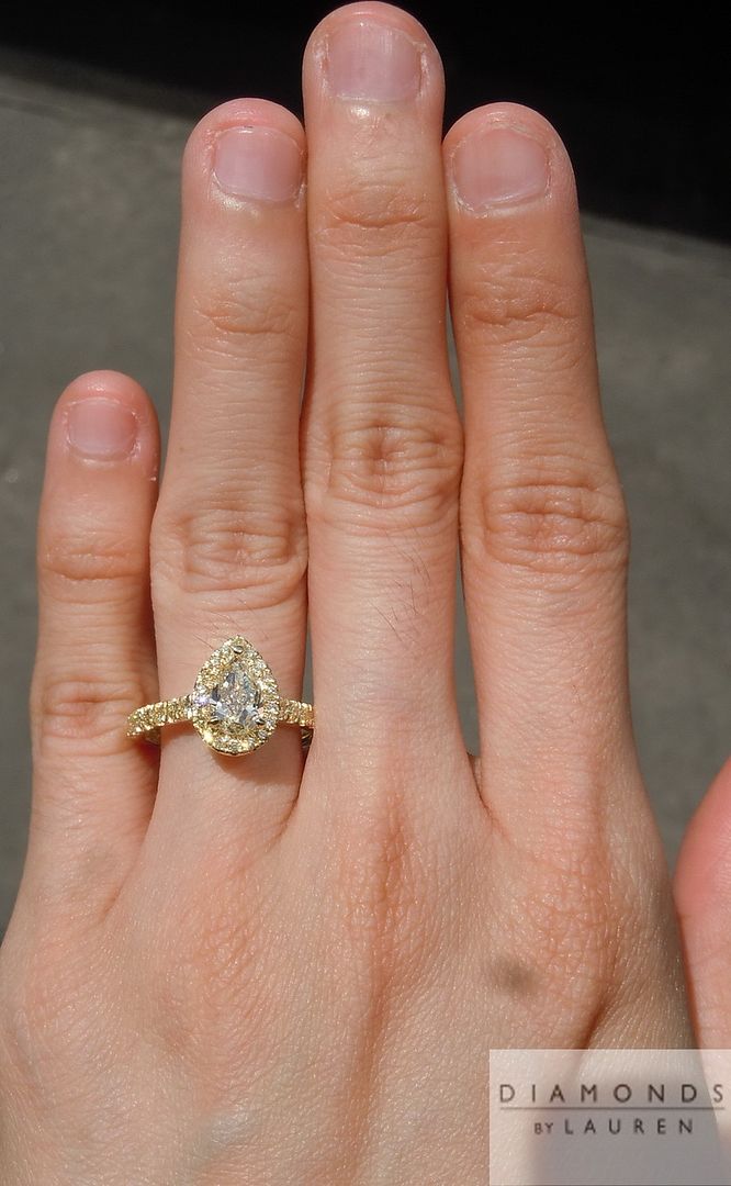 canary diamond ring