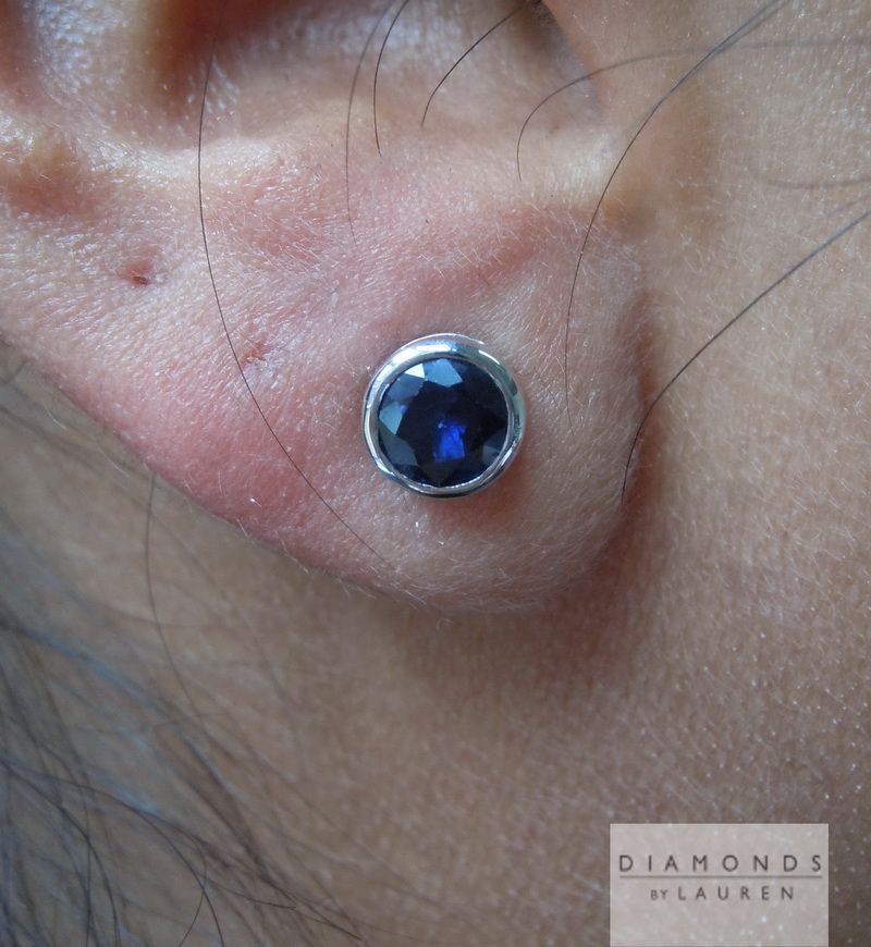 blue sapphire earrings