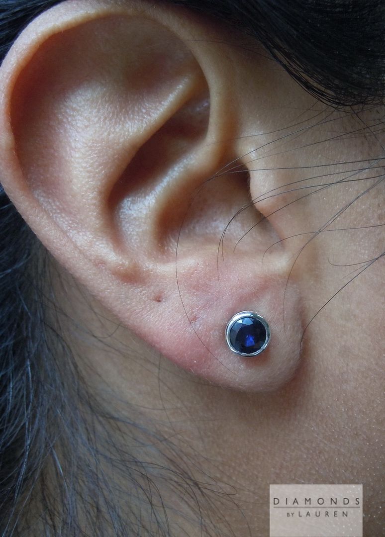 blue sapphire earrings