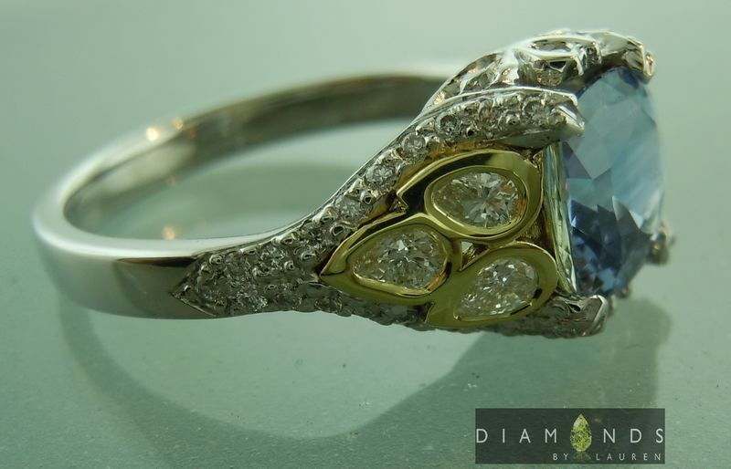 antique style sapphire ring