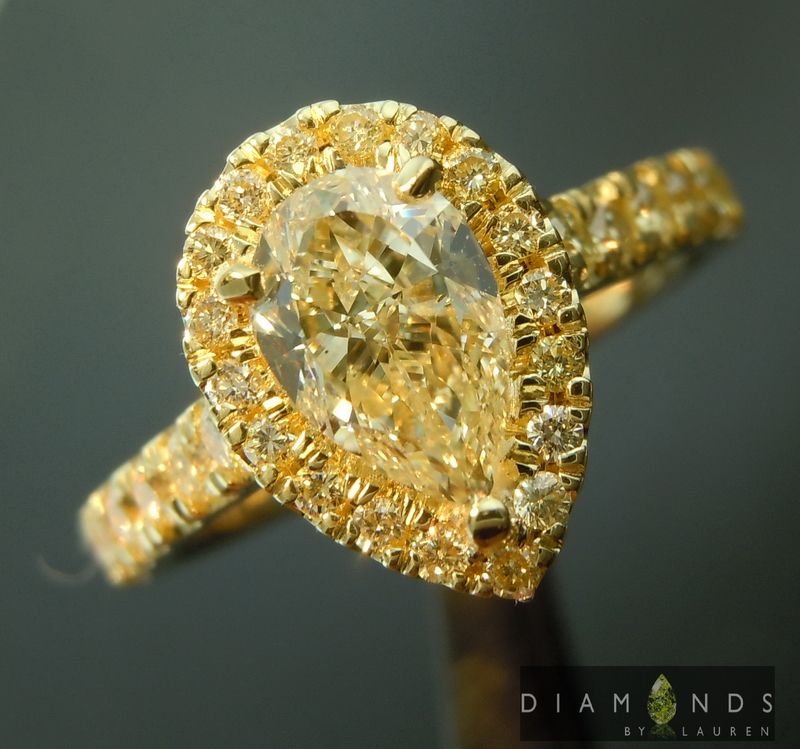 canary diamond ring