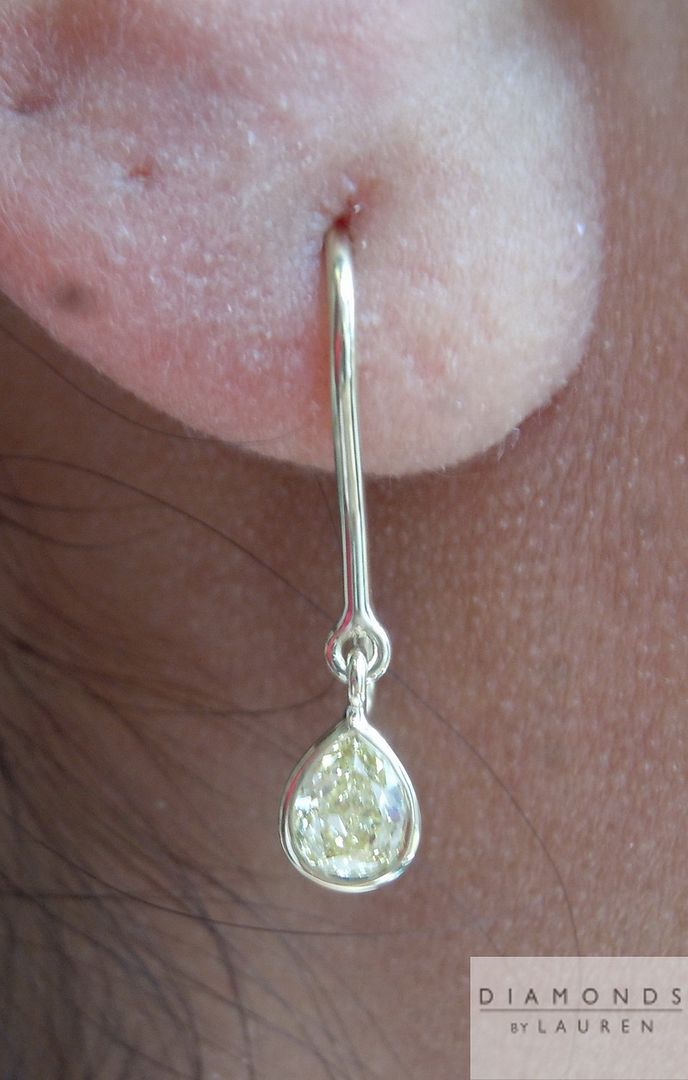 canary diamond earrings