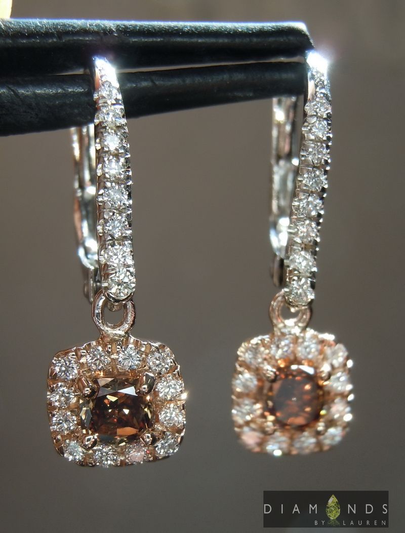 diamond dangle earrings