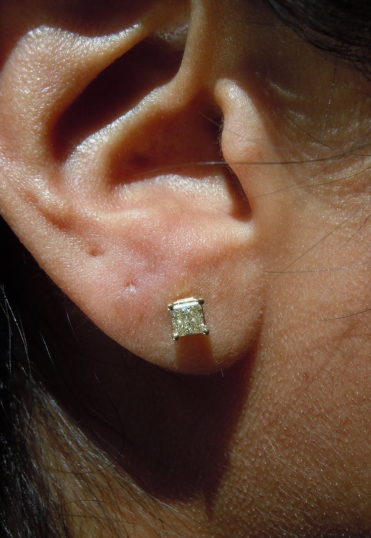 princess cut diamond earrings