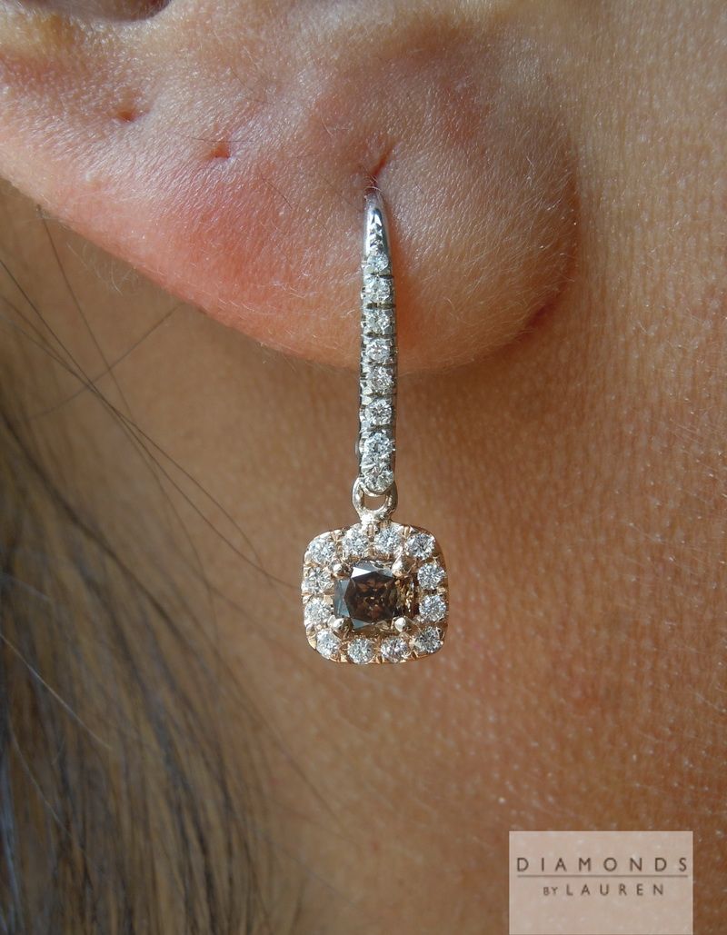 diamond dangle earrings