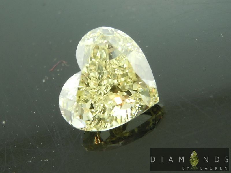 yellow heart shape diamond
