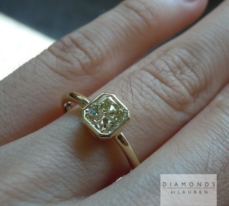 canary diamond ring