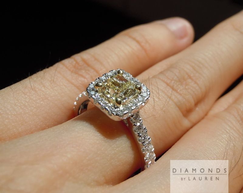 diamond halo ring