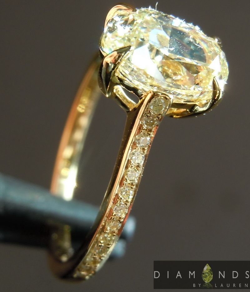 yellow diamond solitaire ring