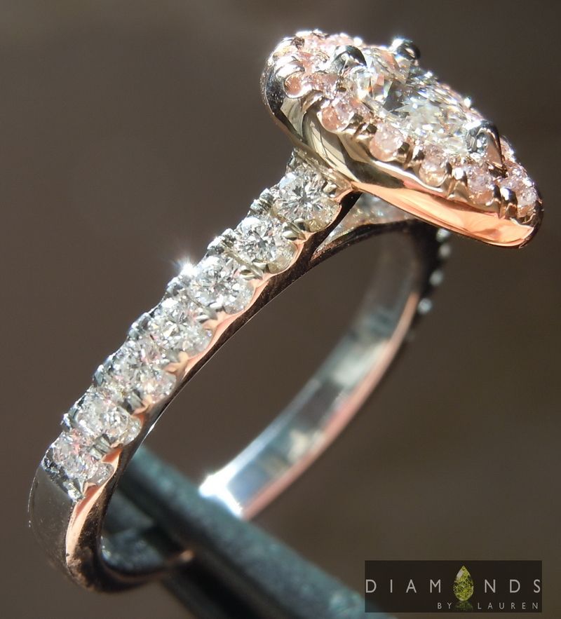 diamond halo ring