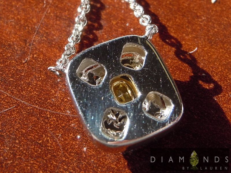 diamond halo pendant